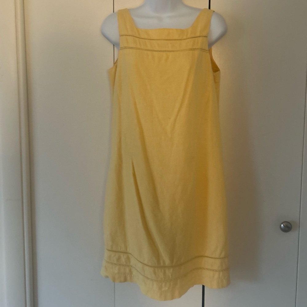 J.G.Hook Vintage Cotton/Linen embellished sleeveless minidress 4